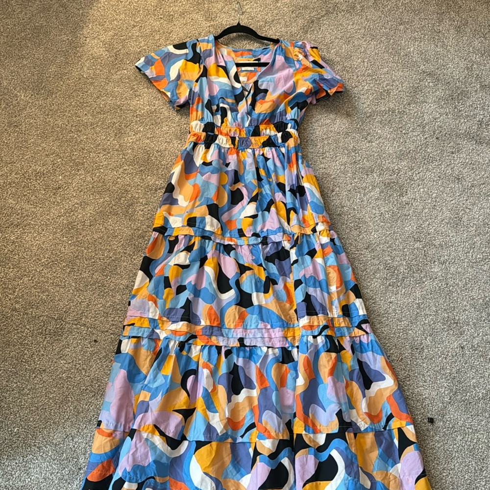 Anthropologie patterned maxi dress